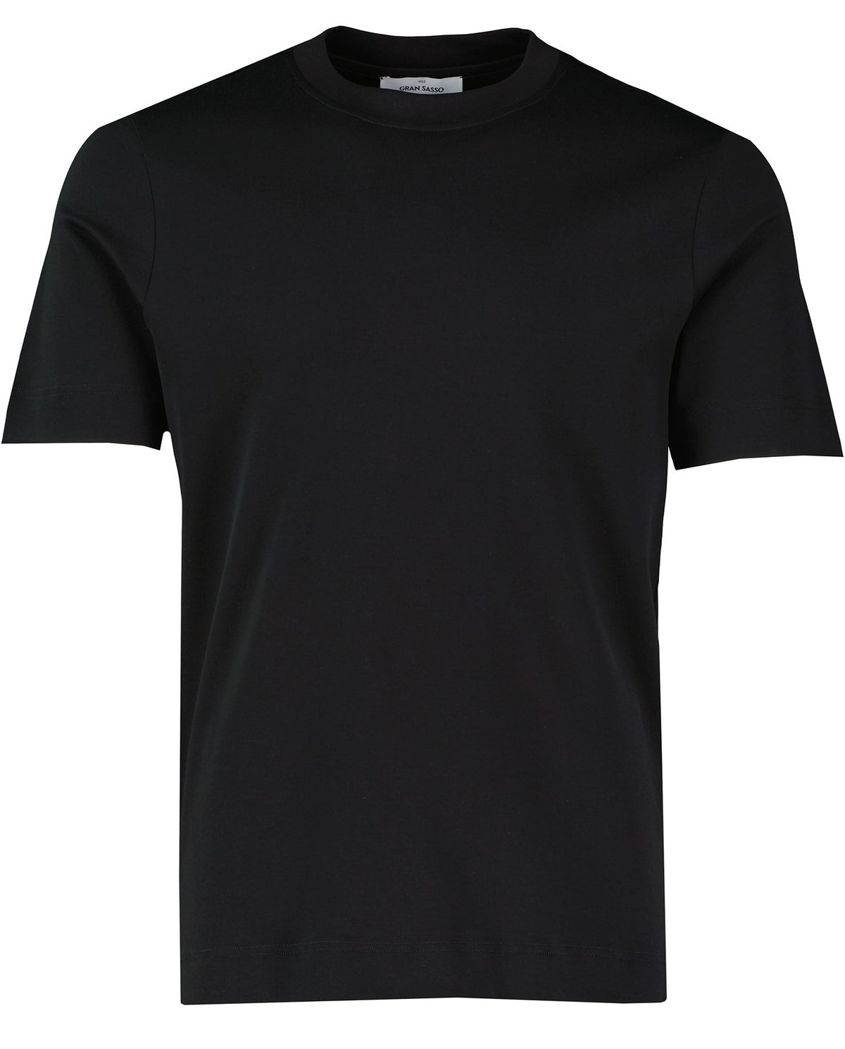 Men's Gran Sasso Black Interlock T Shirt - image 2