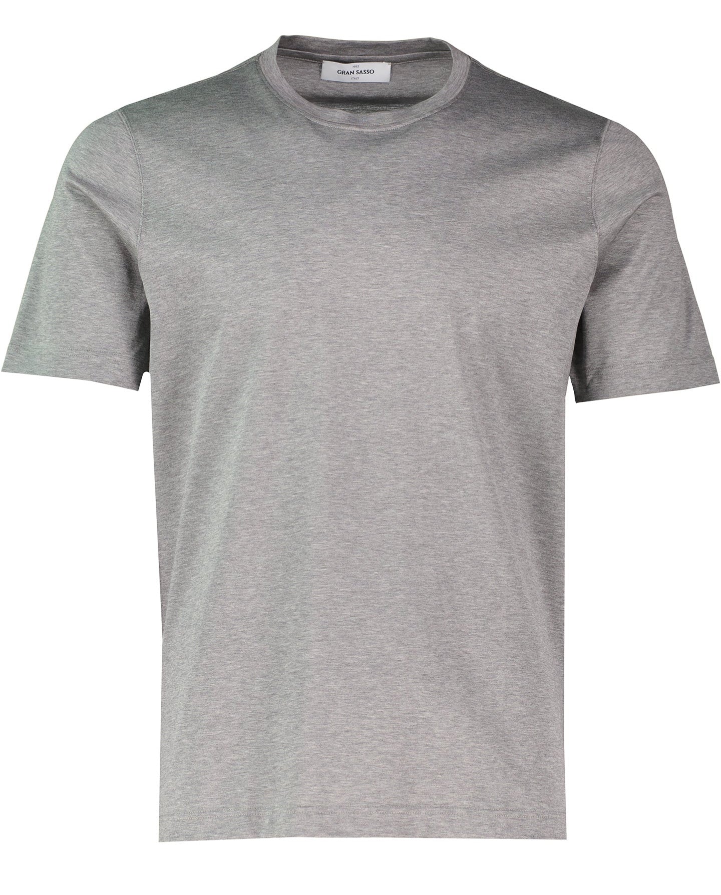 Men's Gran Sasso Grey Mercerised T Shirt - image 2