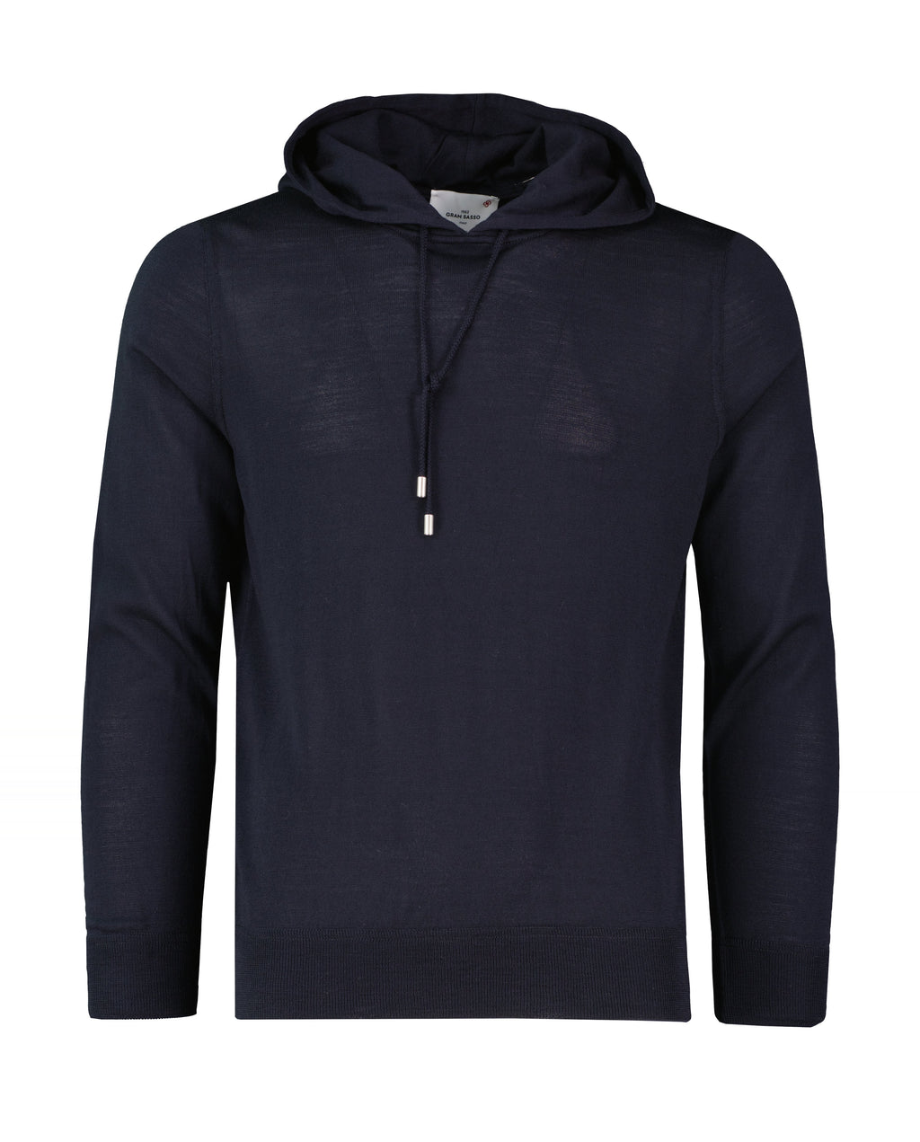 Men's Gran Sasso Navy Knitted Hoodie