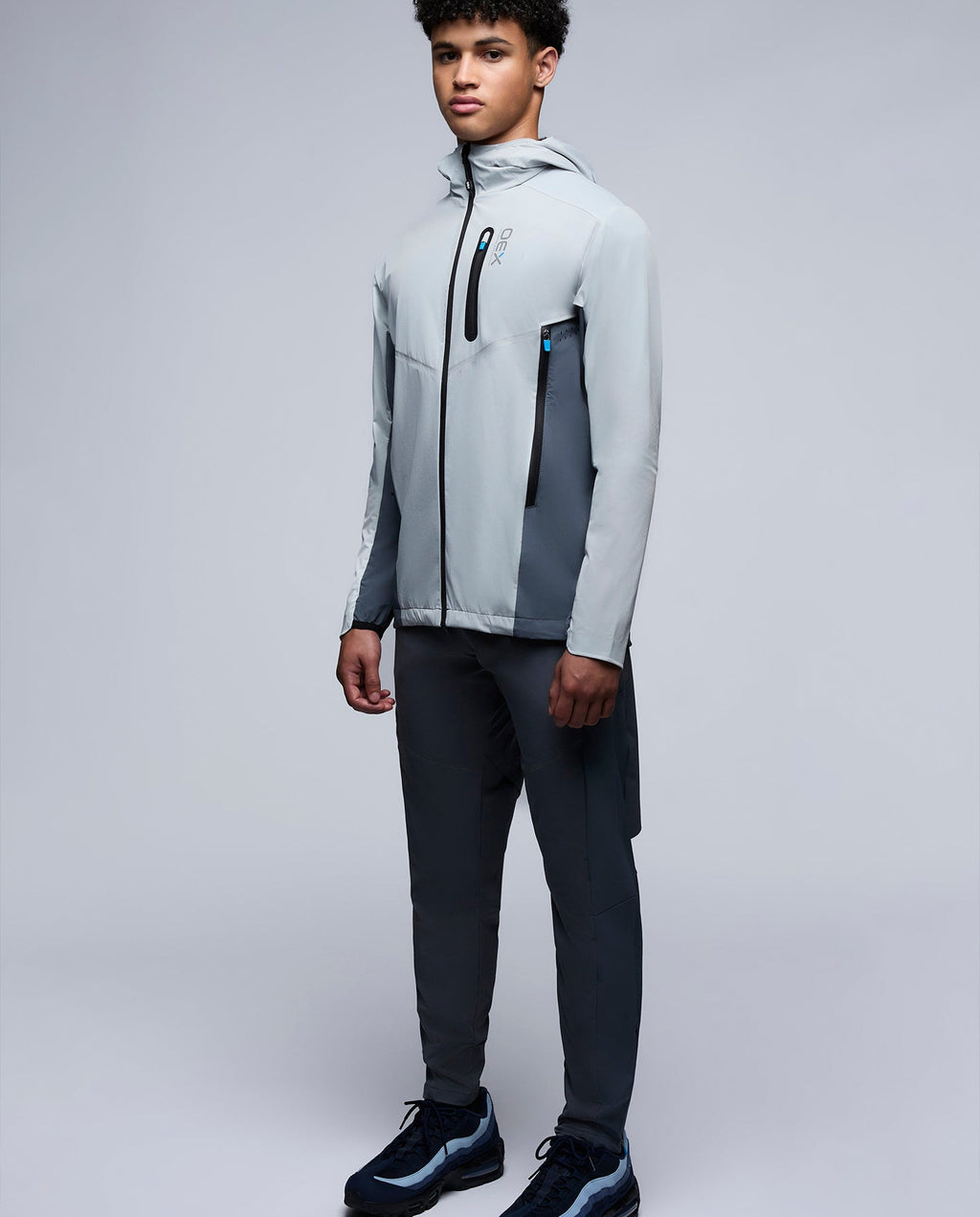 Men's OEX Light Grey Aspect Tracksuit Jacket — view 2