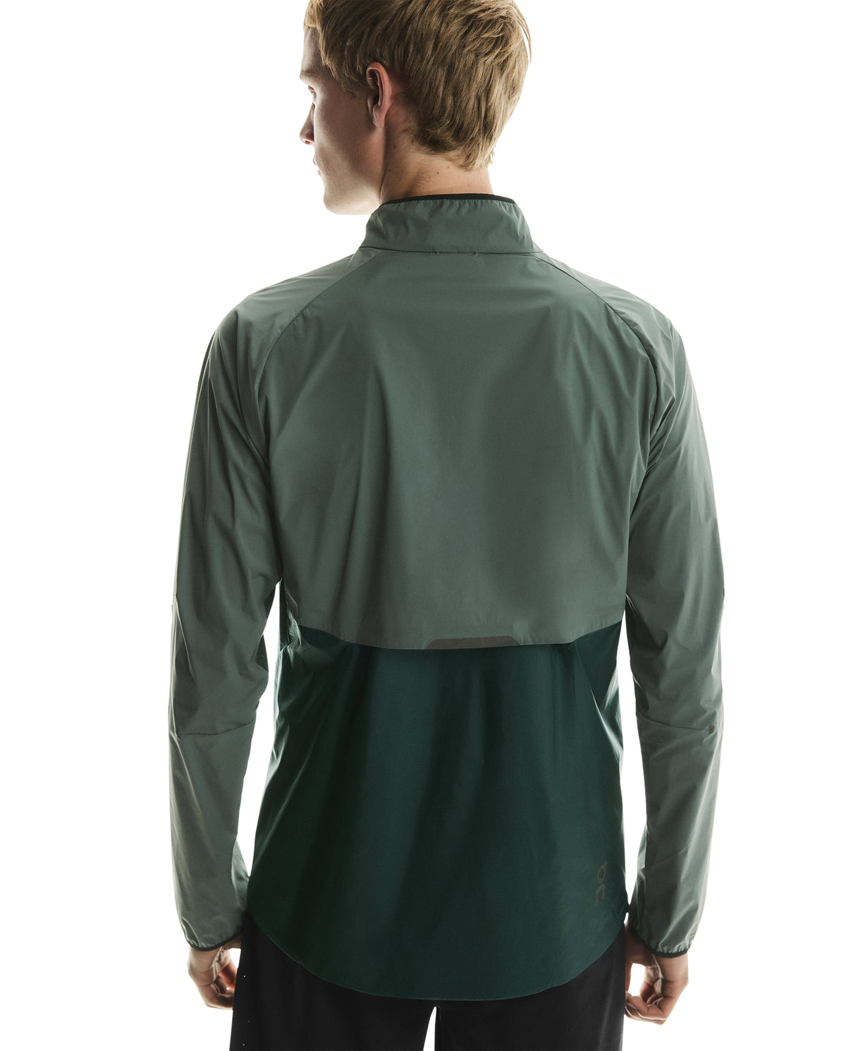 Men's On Running Spirulina Olive Weather Jacket — view 2