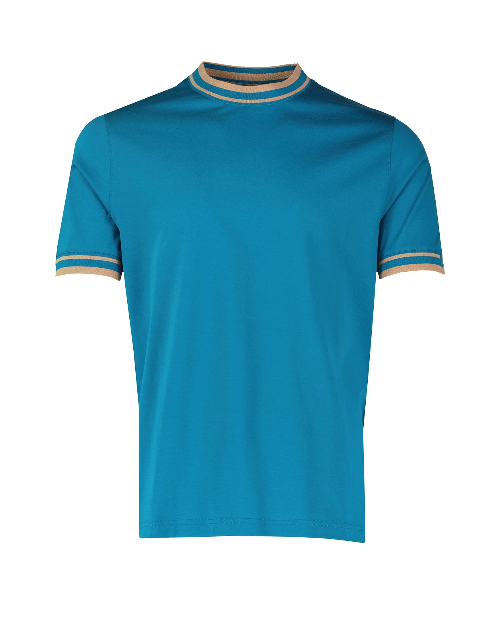 Men's Pal Zileri Teal Blue Mercerised T Shirt