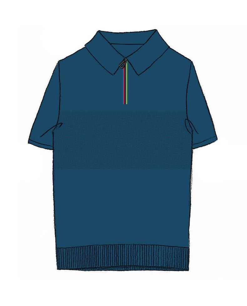 Men's Paul Smith Short Sleeve Knitted Polo Sweater — view 2
