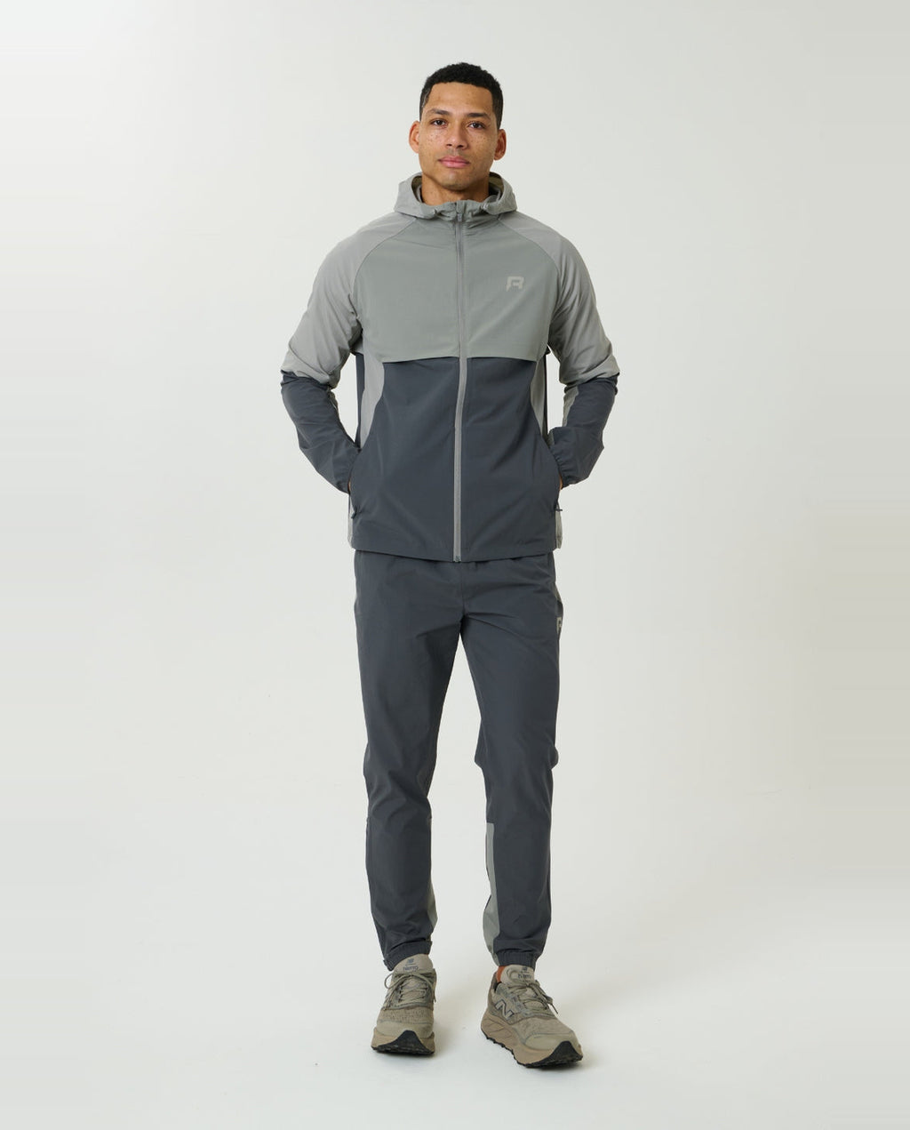 Men's Reprimo Faded Dune Slate Vortex Windbreaker Jacket — view 2