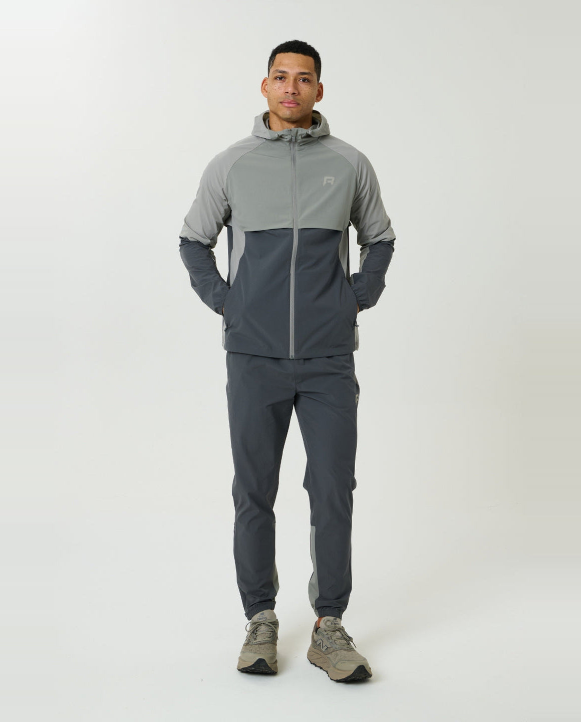 Men's Reprimo Faded Dune Slate Vortex Windbreaker Jacket — view 2