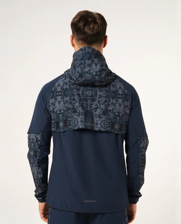Men's Reprimo Navy Shibori Windbreaker — view 2