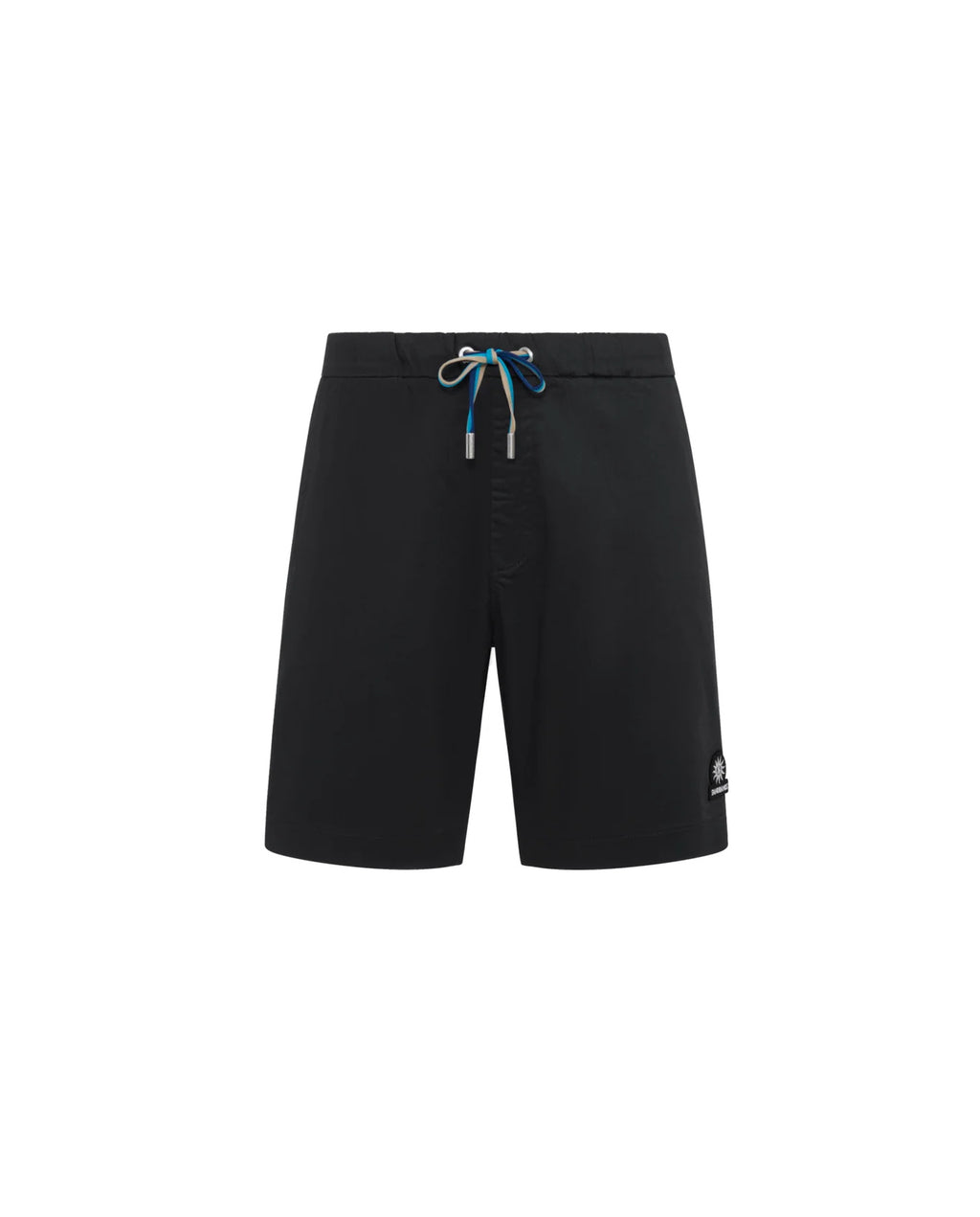 Men's Sandbanks Black Relaxed Cotton Drawstring Short — view 2