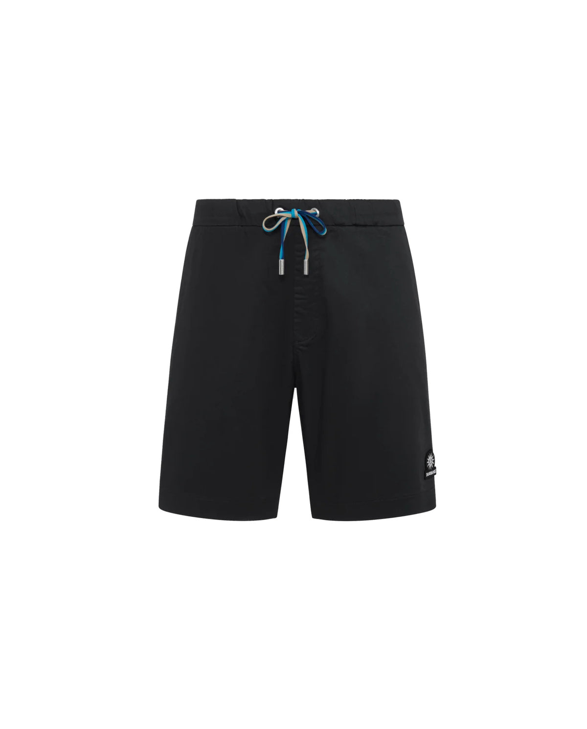 Men's Sandbanks Black Relaxed Cotton Drawstring Short — view 2