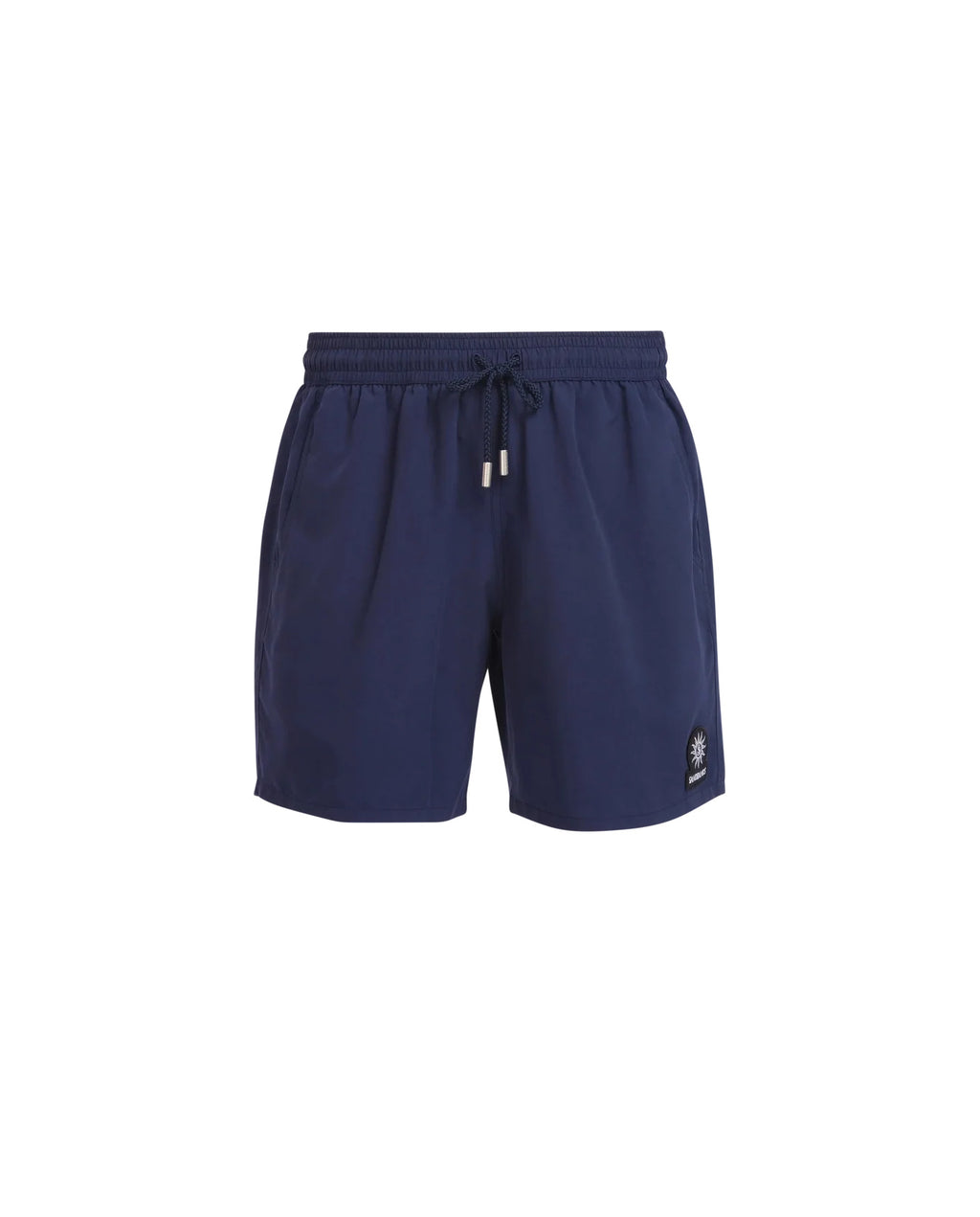 Men's Sandbanks Navy Badge Logo Recycled Swim Short — view 2