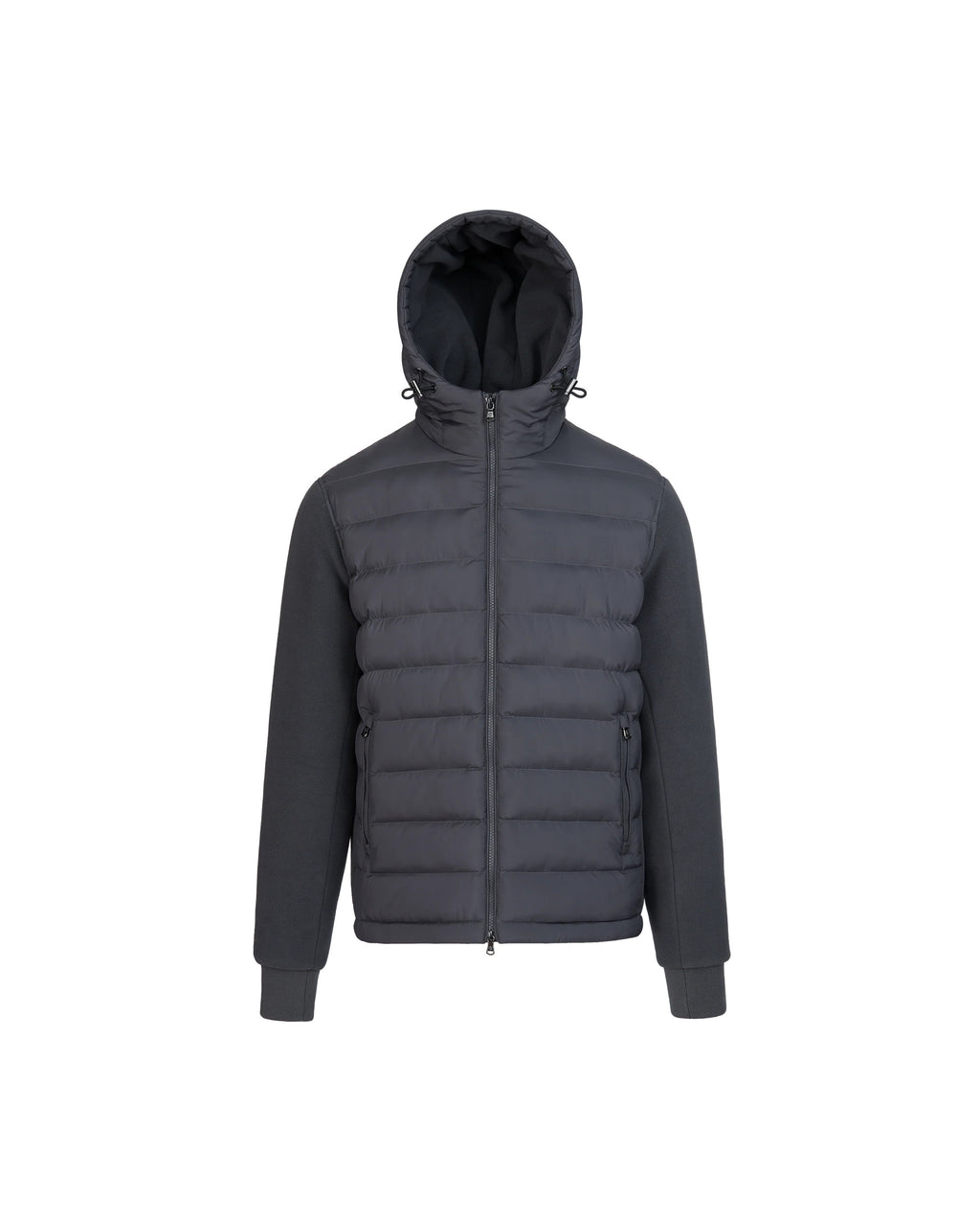 Men's Sandbanks Outlander Hybrid Puffer Jacket in Anthracite — view 2