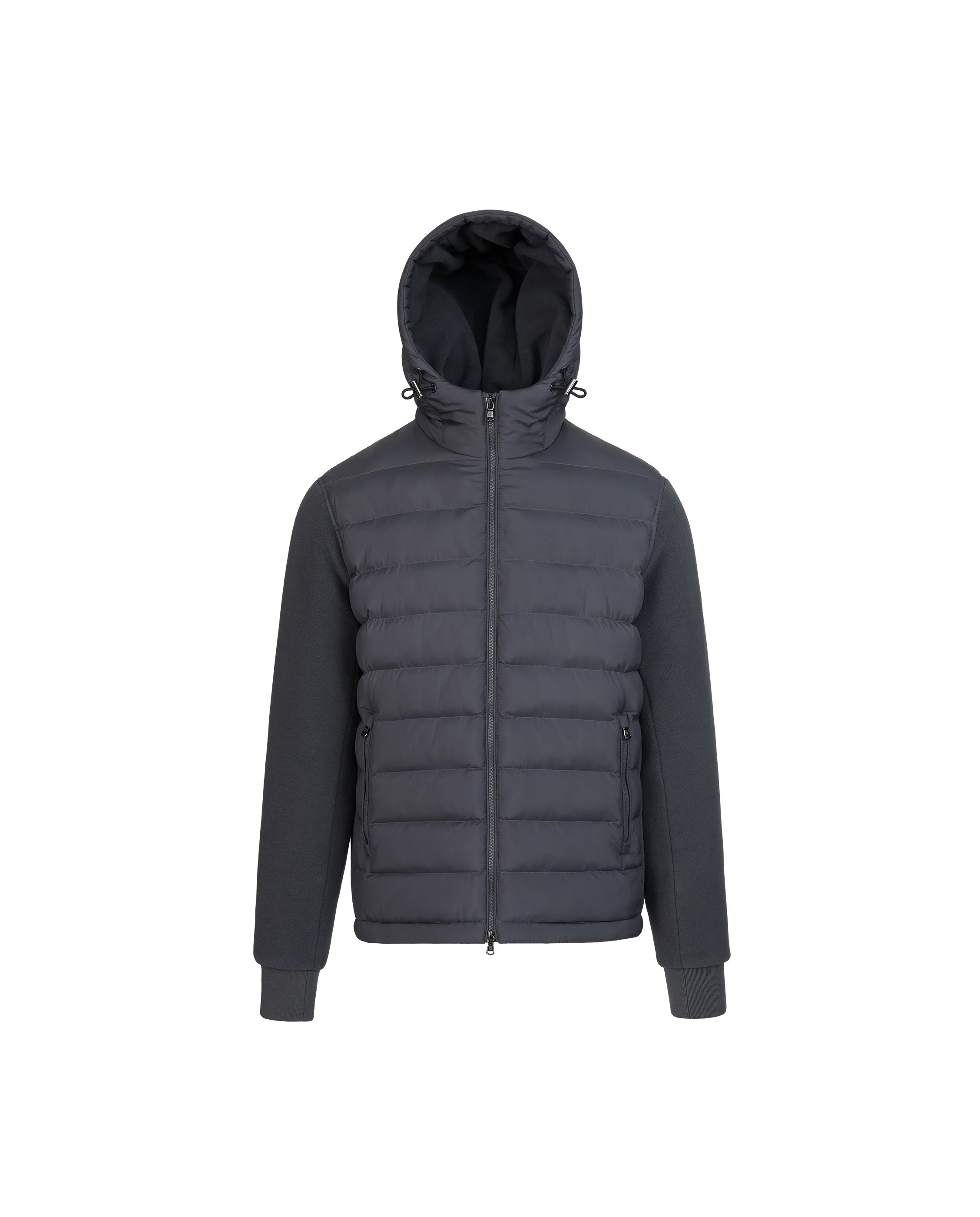 Men's Sandbanks Outlander Hybrid Puffer Jacket in Anthracite — view 2