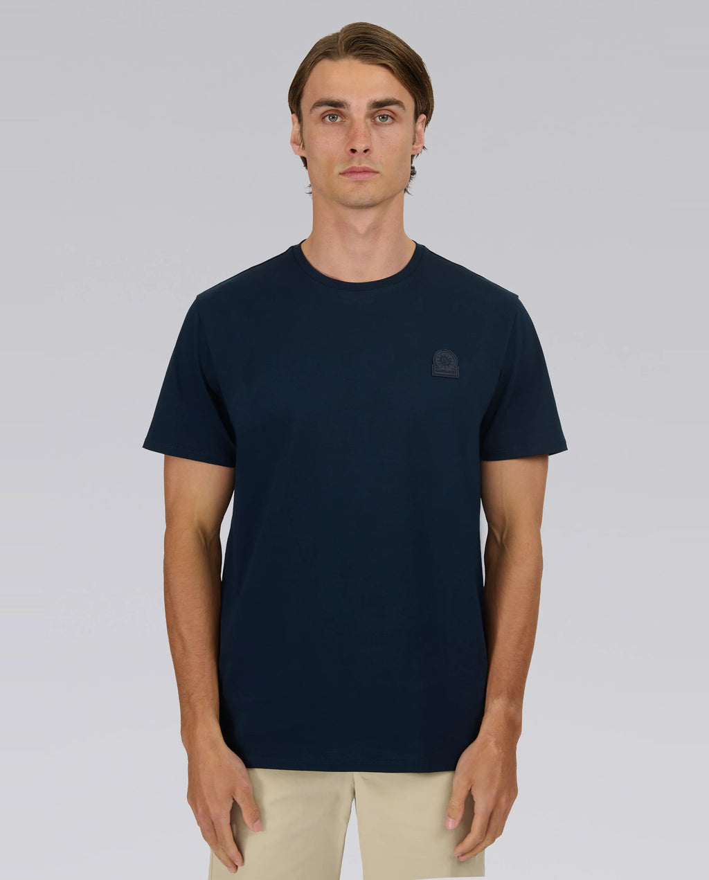 Men's Sandbanks Rubberised Badge Logo Navy T Shirt - image 3