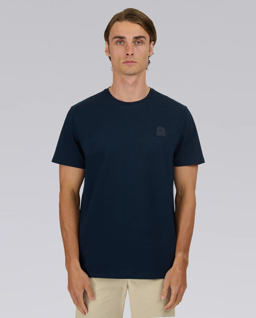 Men's Sandbanks Rubberised Badge Logo Navy T Shirt - image 3