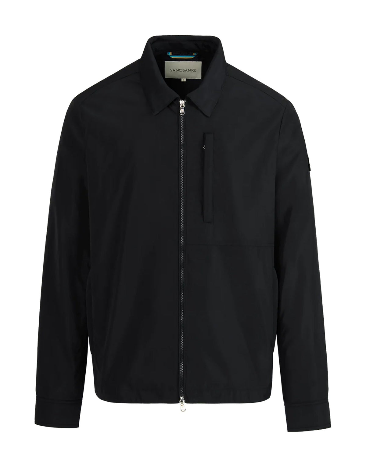 Men's Sandbanks Utility Nylon Black Overshirt - image 2