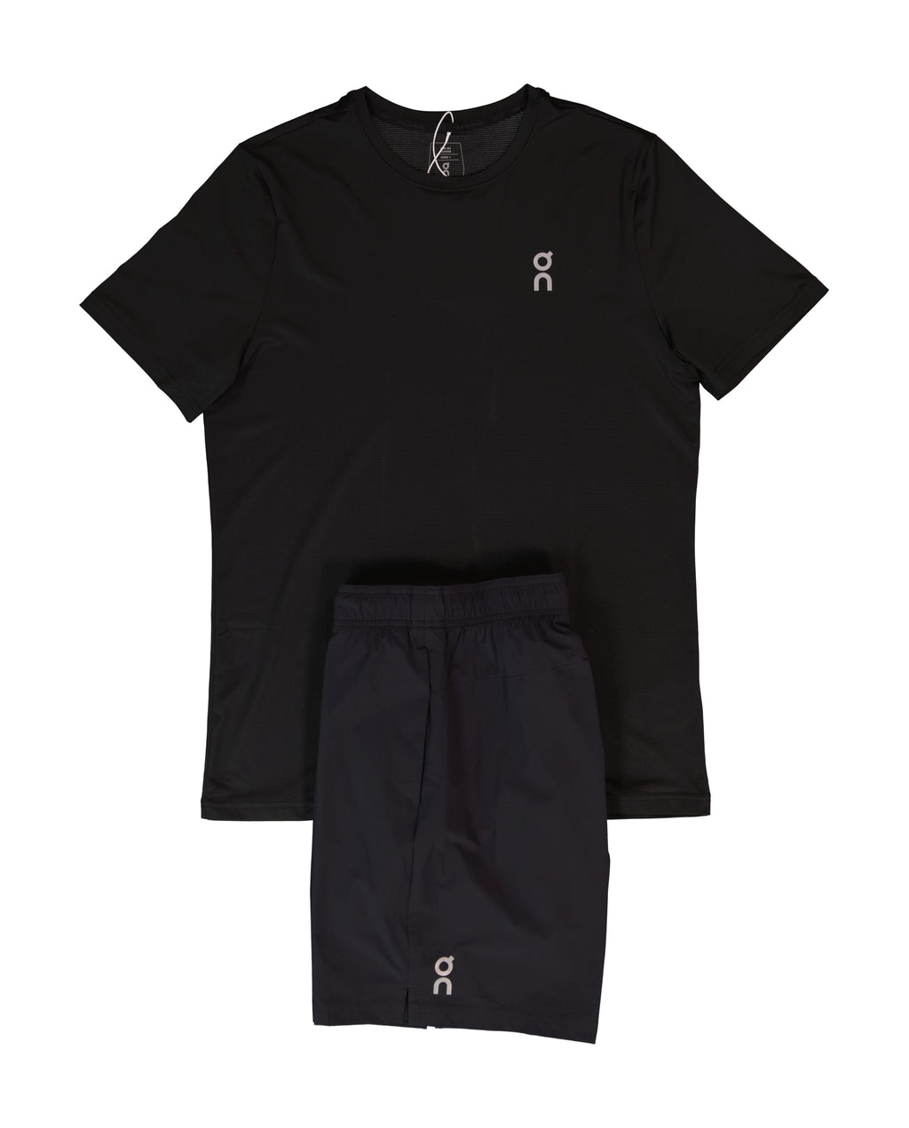 Men's On Running Black Core T Shirt & Black 7" Core Shorts Set