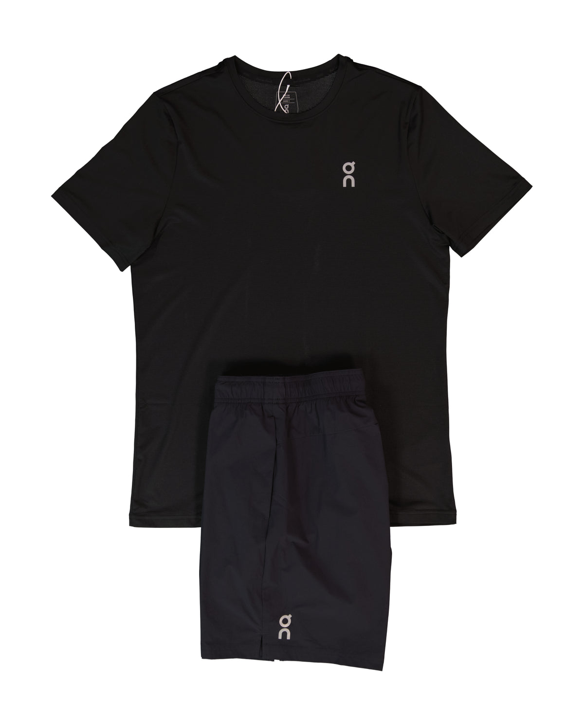 Men's On Running Black Core T Shirt & Black 7" Core Shorts Set