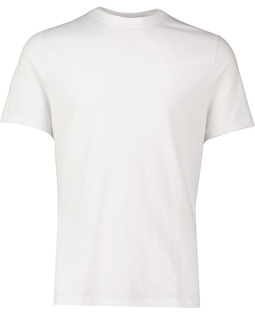 Men's On Running White Focus T Shirt in short sleeves with small side logo on tab