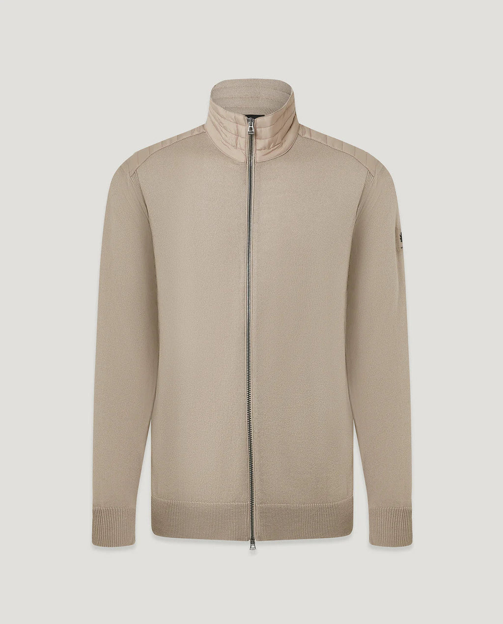 Mens Belstaff Kelby Zip Dark Sand Knitwear - image 2