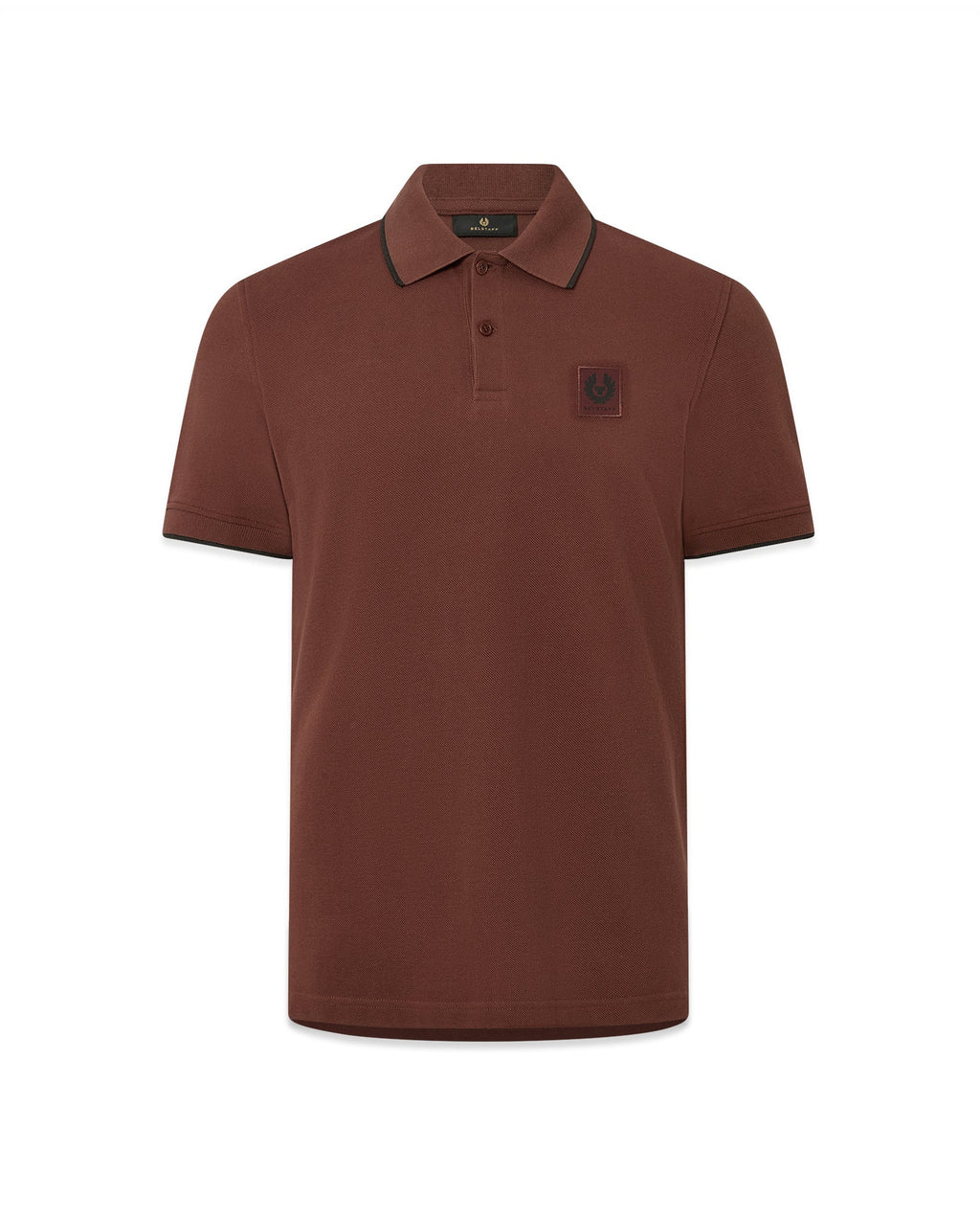 Mens Belstaff Tipped Polo Oxblood Polo Shirts