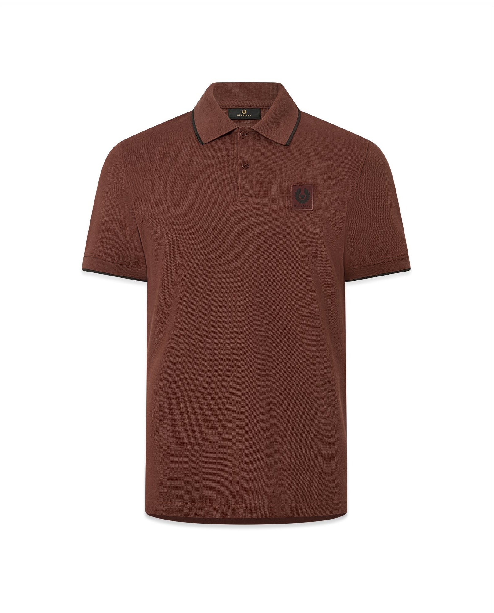 Mens Belstaff Tipped Polo Oxblood Polo Shirts