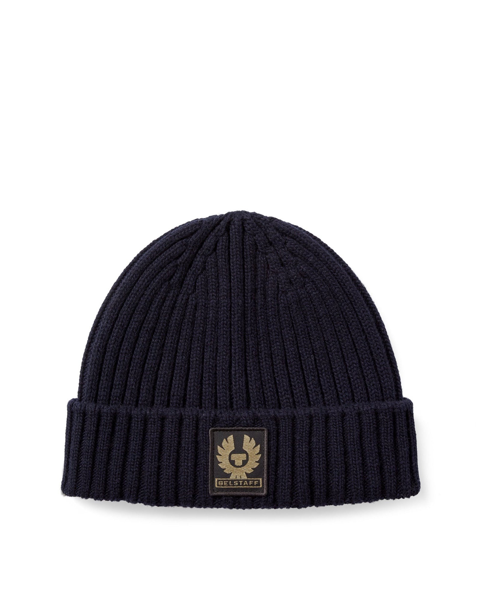 Mens Belstaff Watch Beanie Hat Dark Ink