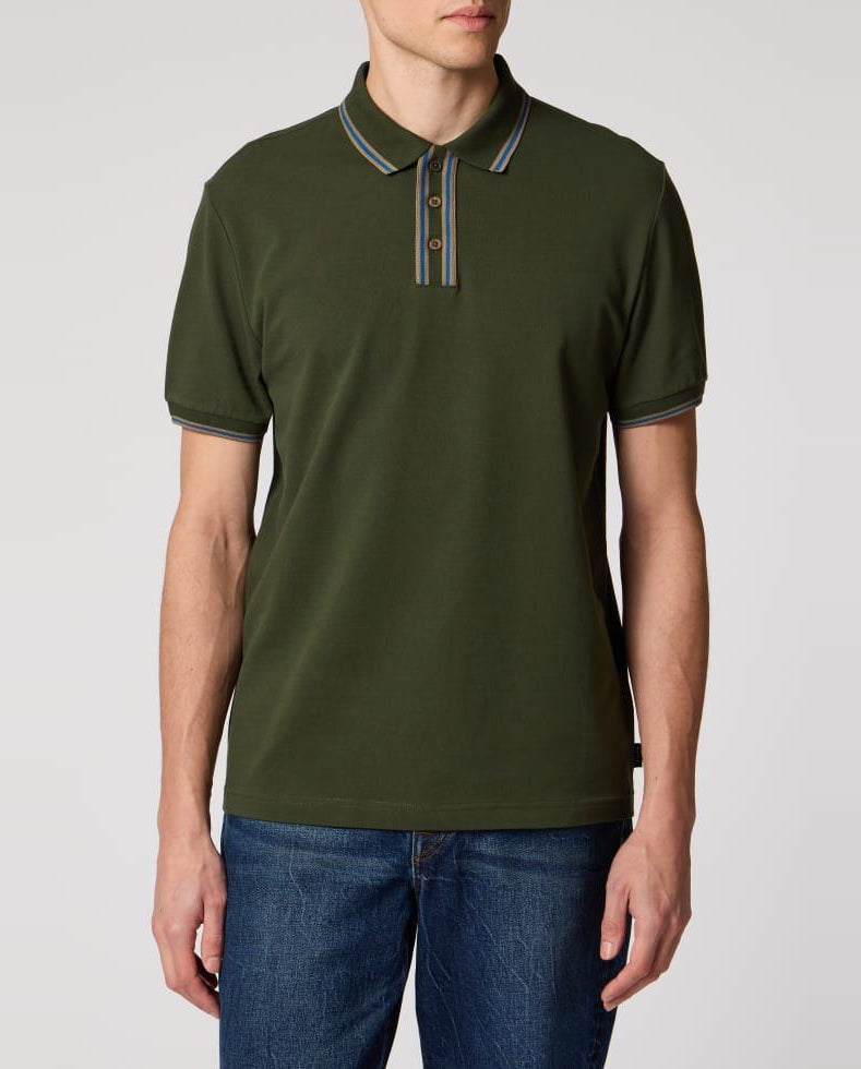 Mens Paul Smith Green Regular Fit Polo Shirt