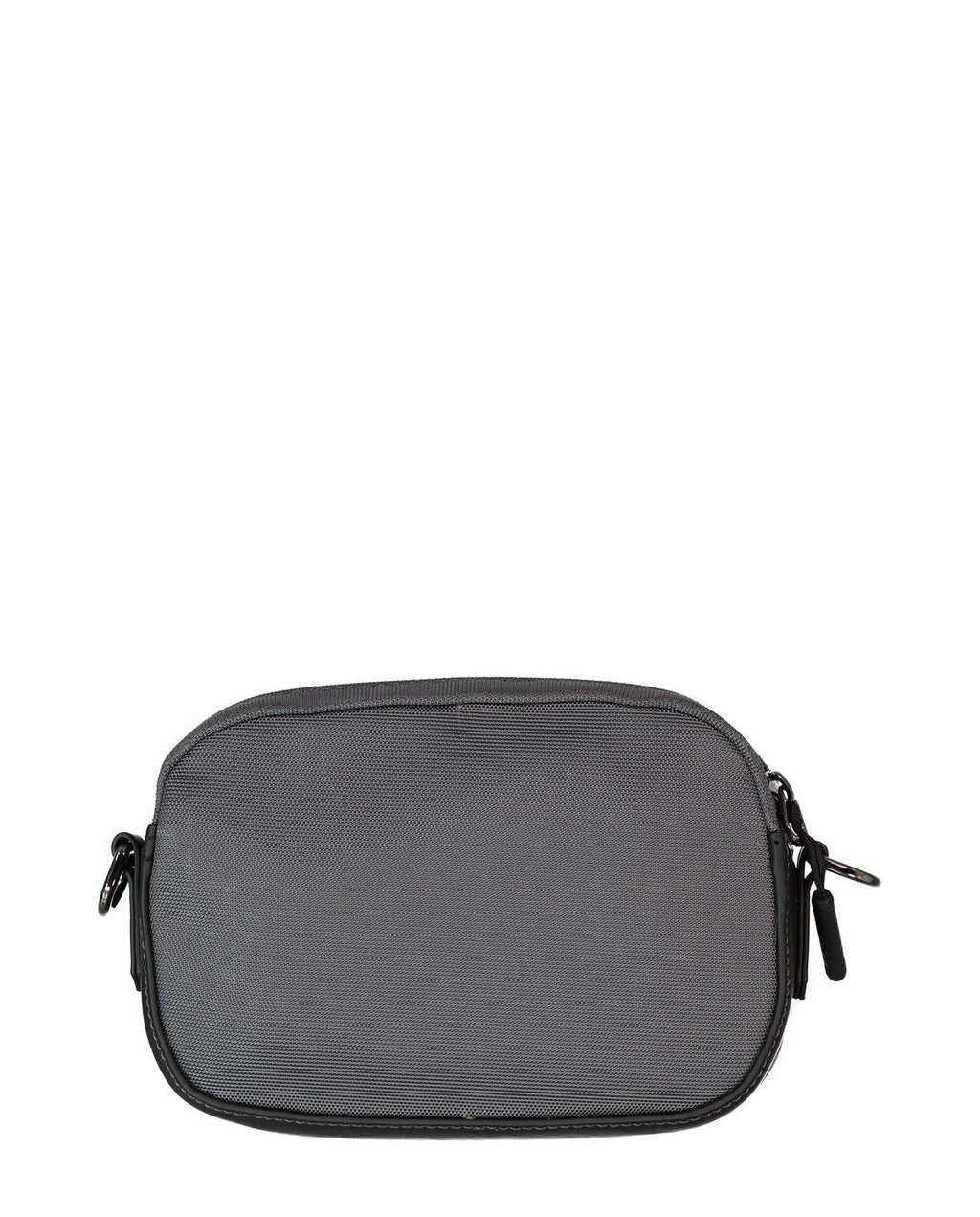 Men's Valentino Bags Tron Grey Black Camera Crossbody Bag