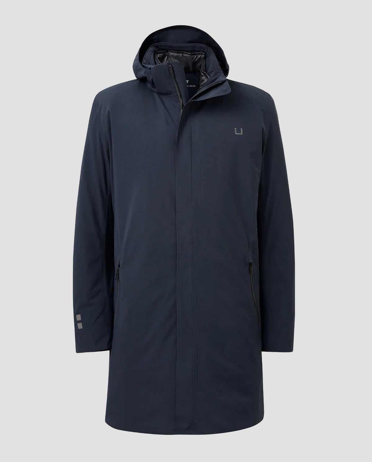 UBR Black Storm Coat in Navy