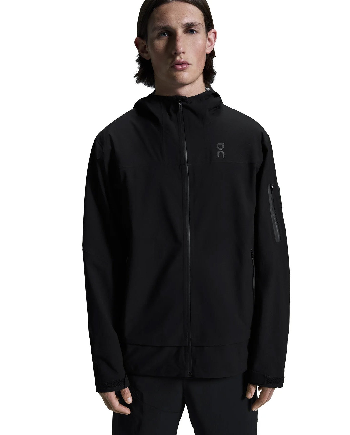 Men's On Running Black Trek Waterproof Jacket