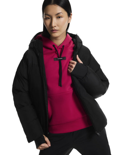 Women's On Running All Day Puffer Coat in Black — view 2