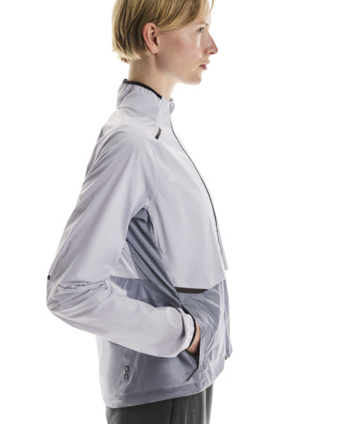 Women's On Running Weather Jacket in Nimbus I Lilac — view 2