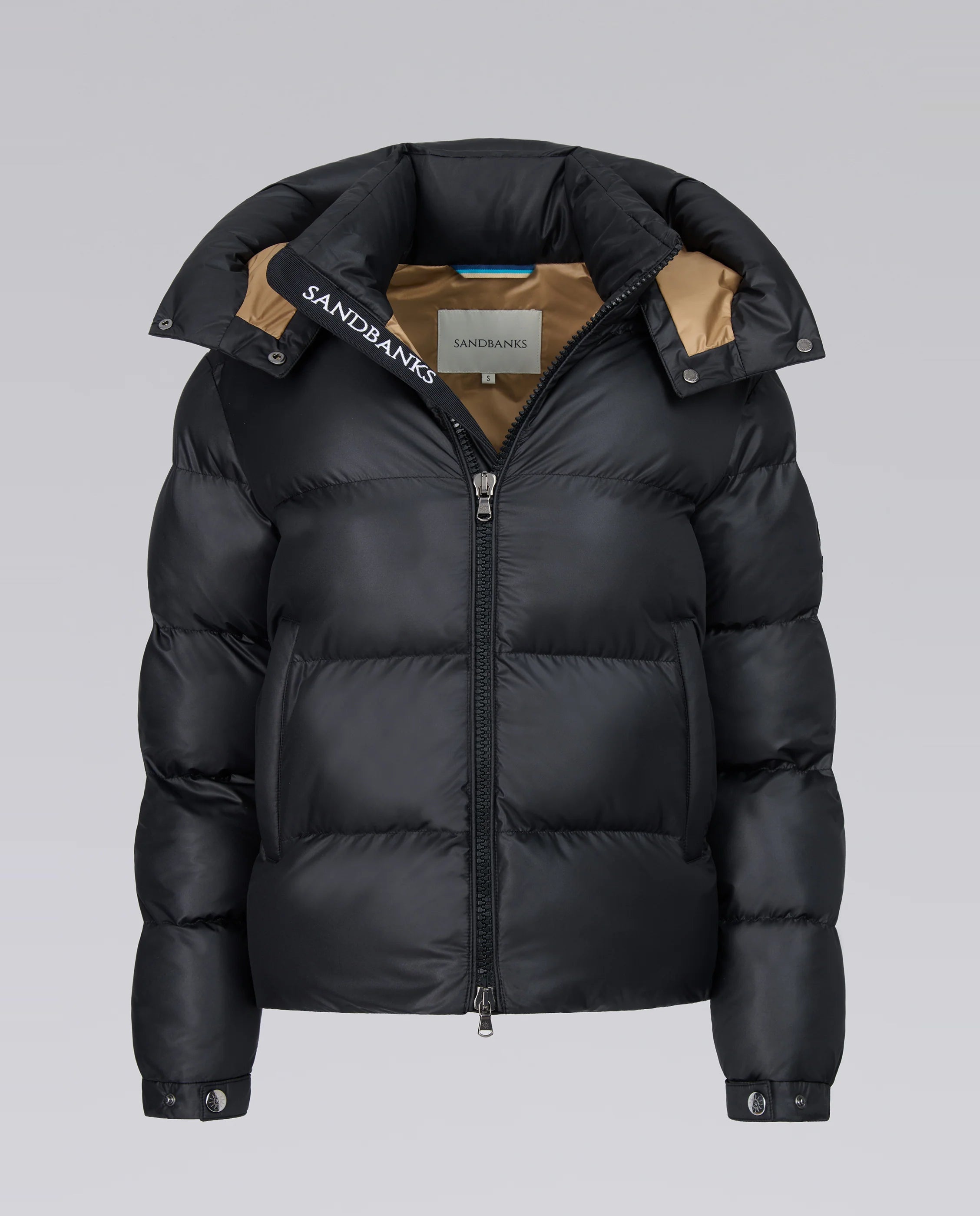 Women's Sandbanks Black Aurora Puffer Coat - image 2