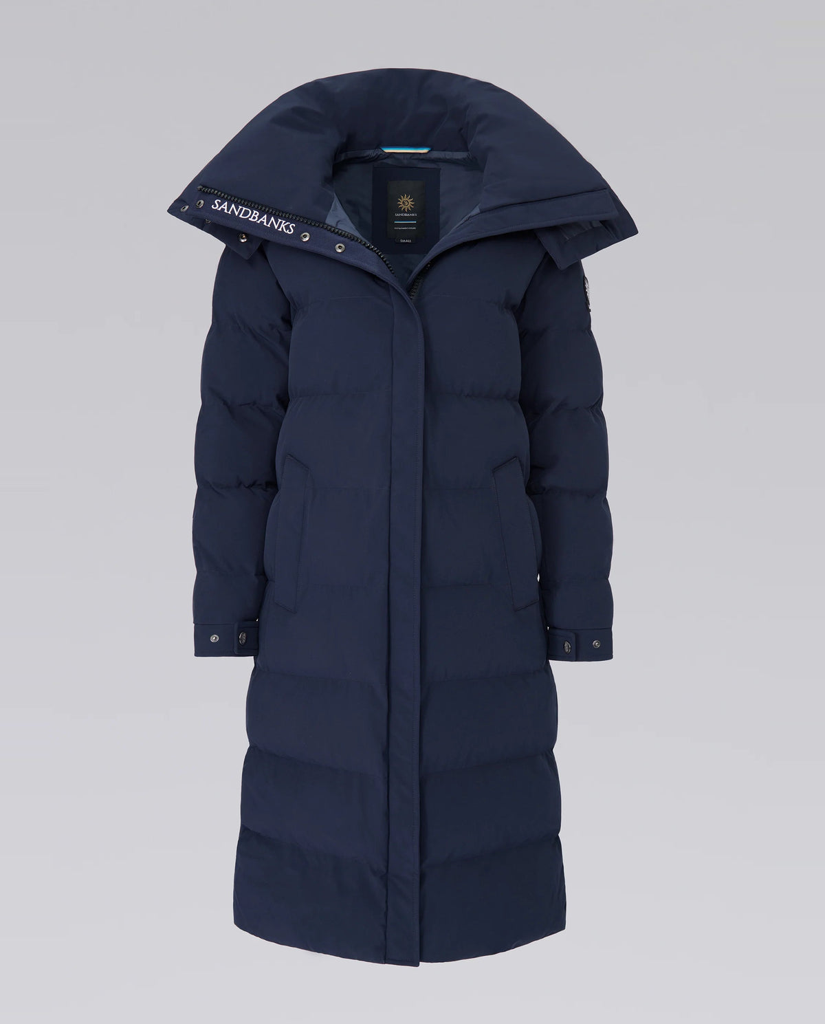 Women's Sandbanks Haven Navy Long Puffer Jacket - image 2