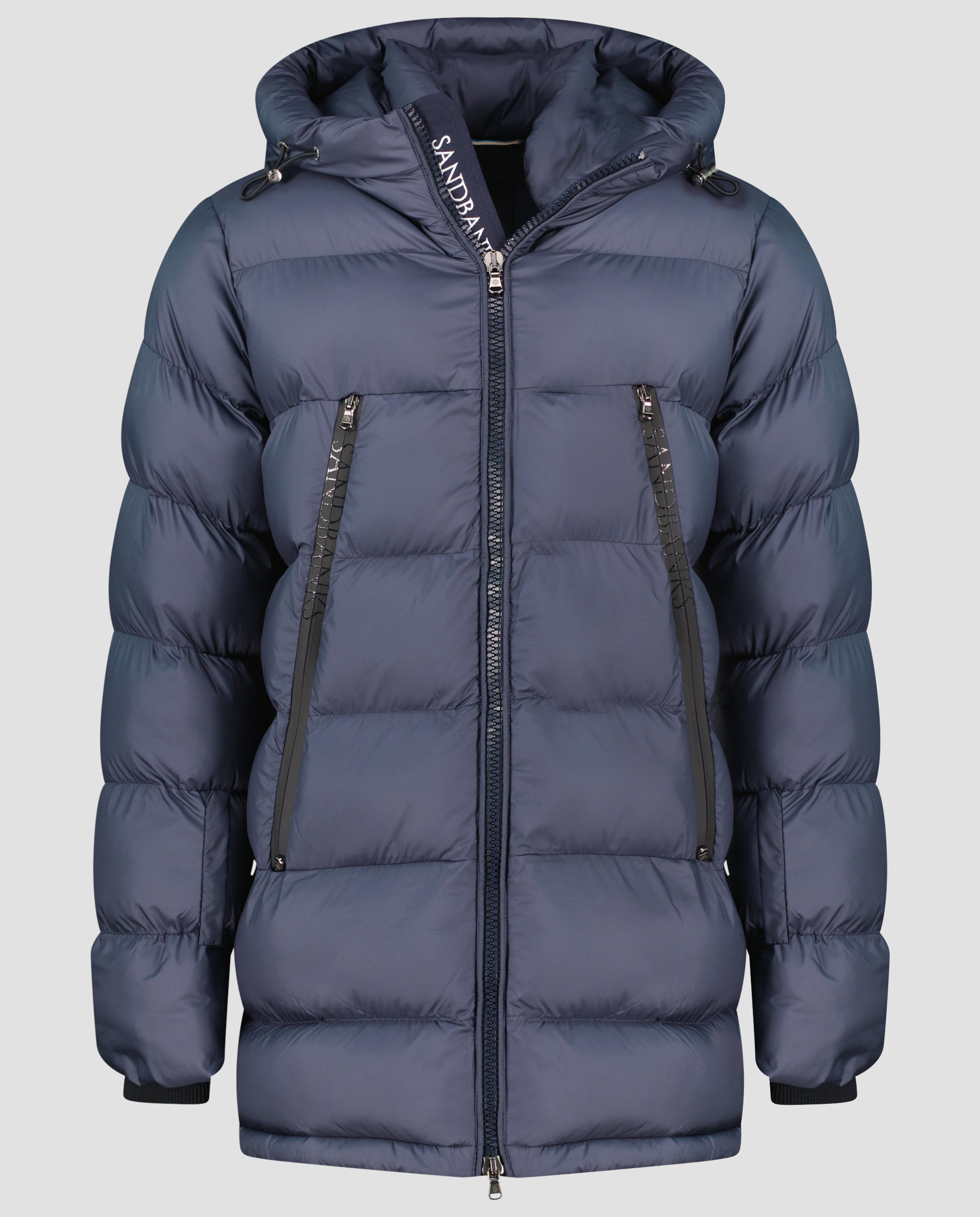 Men's Sandbanks Ravine Mid Puffer Jacket in Navy