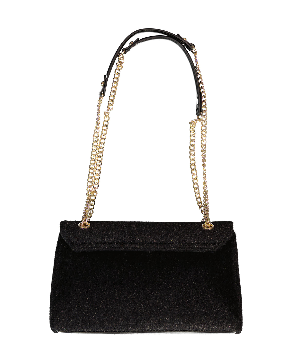 Women's Valentino Ocarina Winter Flap Bag In Black — view 2