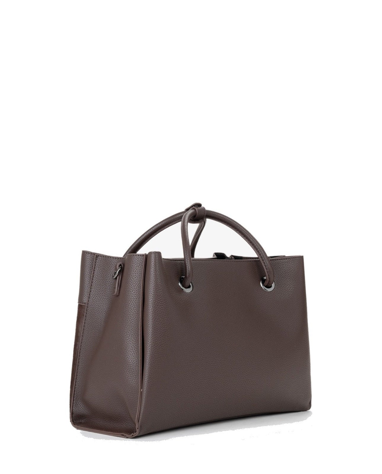 Women's Valentino Alexia Winter Shopping Bag In Dark Brown