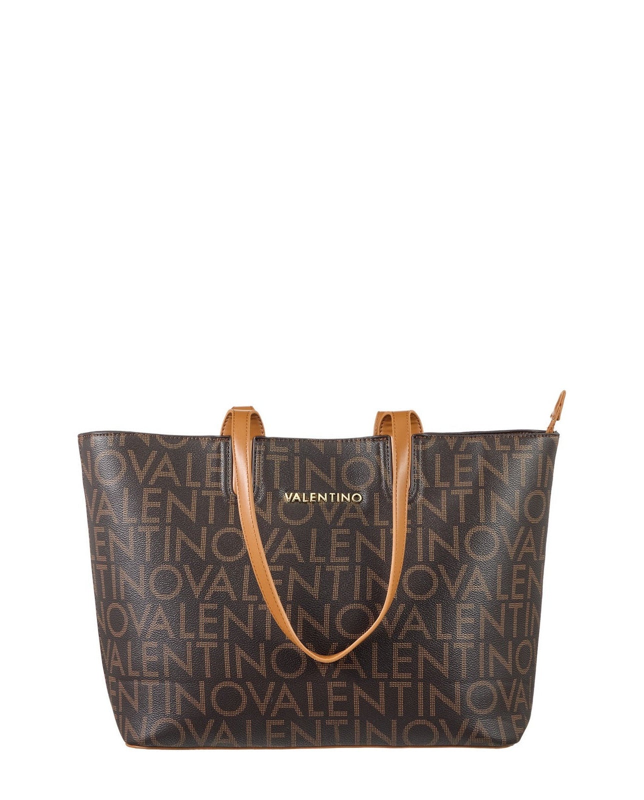 Women's Valentino Regina Re Shopping Bag In Dark Brown