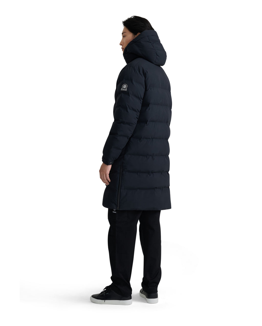 Men's Sandbanks Long Waterproof Puffer in Black — image 03