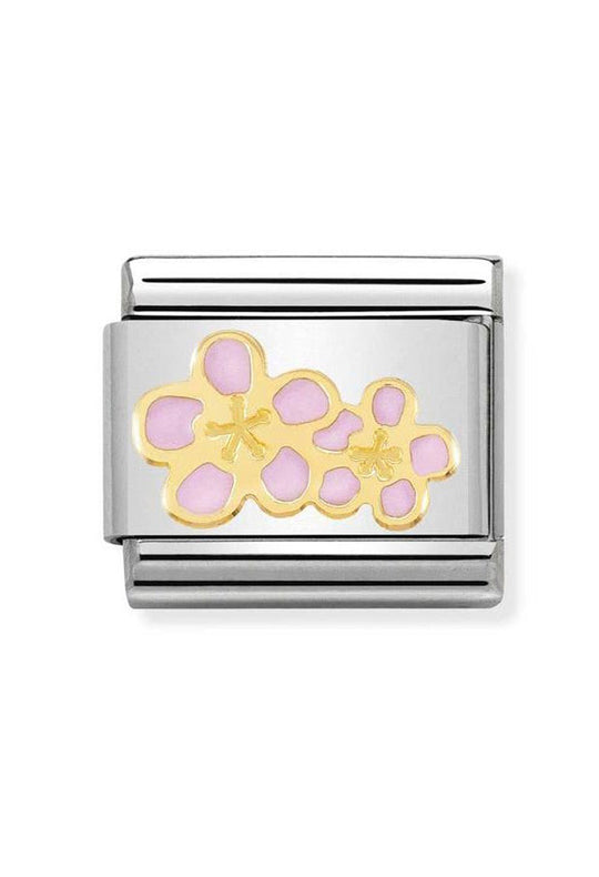 Nomination Composable Gold Peach Flower Charm 030278/16
