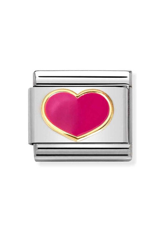 Nomination Composable Gold FUCHSIA HEART Charm 030283/24 *