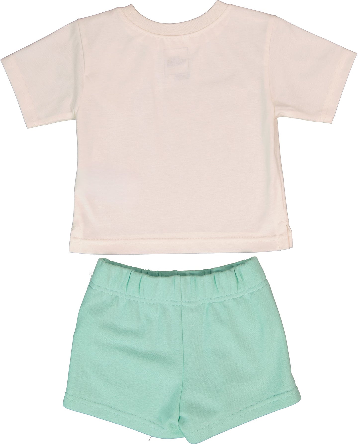 Boy's The North Face White Cotton Summer T Shirt And Short Set — view 2