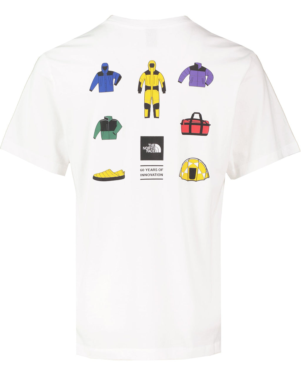 Mens The North Face Icon CEL RG SS TNF White T Shirt — view 3
