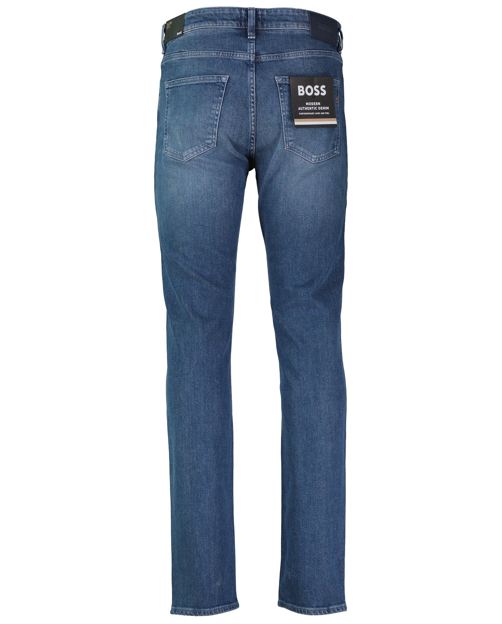 Mens BOSS Black C-Delaware Bright Blue Slim Fit Jeans - image 3
