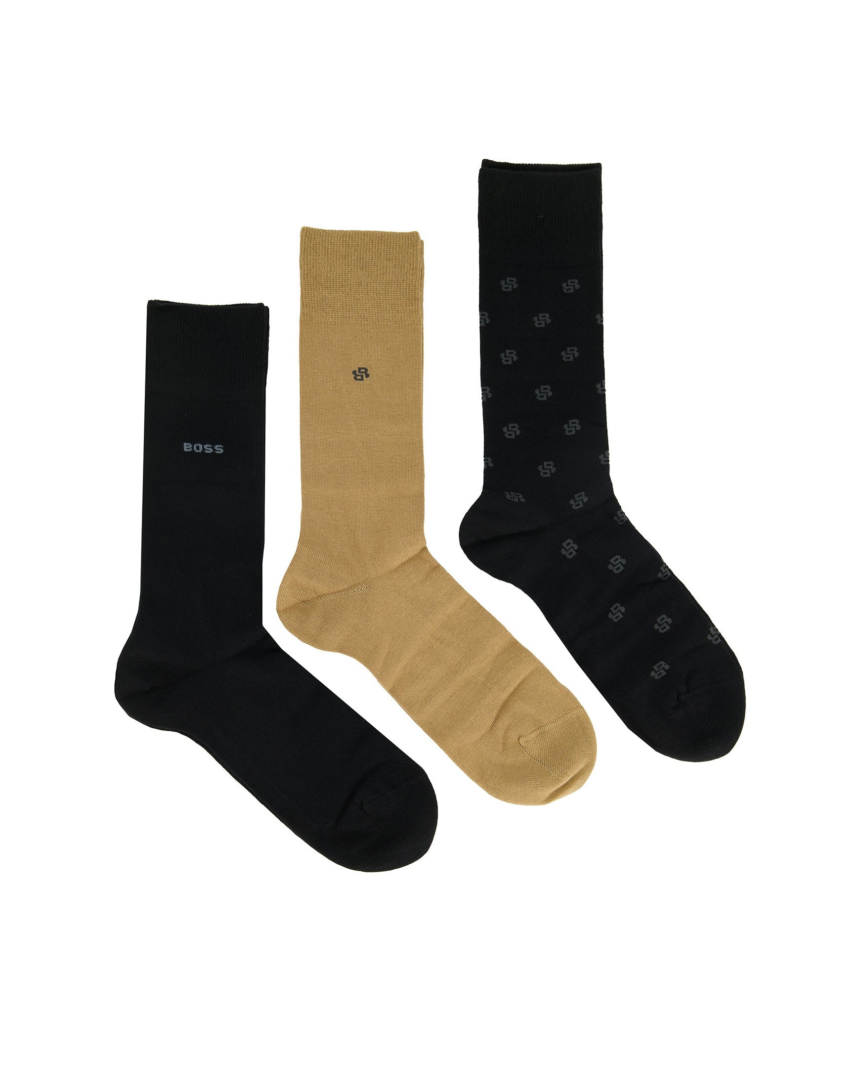 Mens BOSS Black 3P Gift set CC Socks — view 3