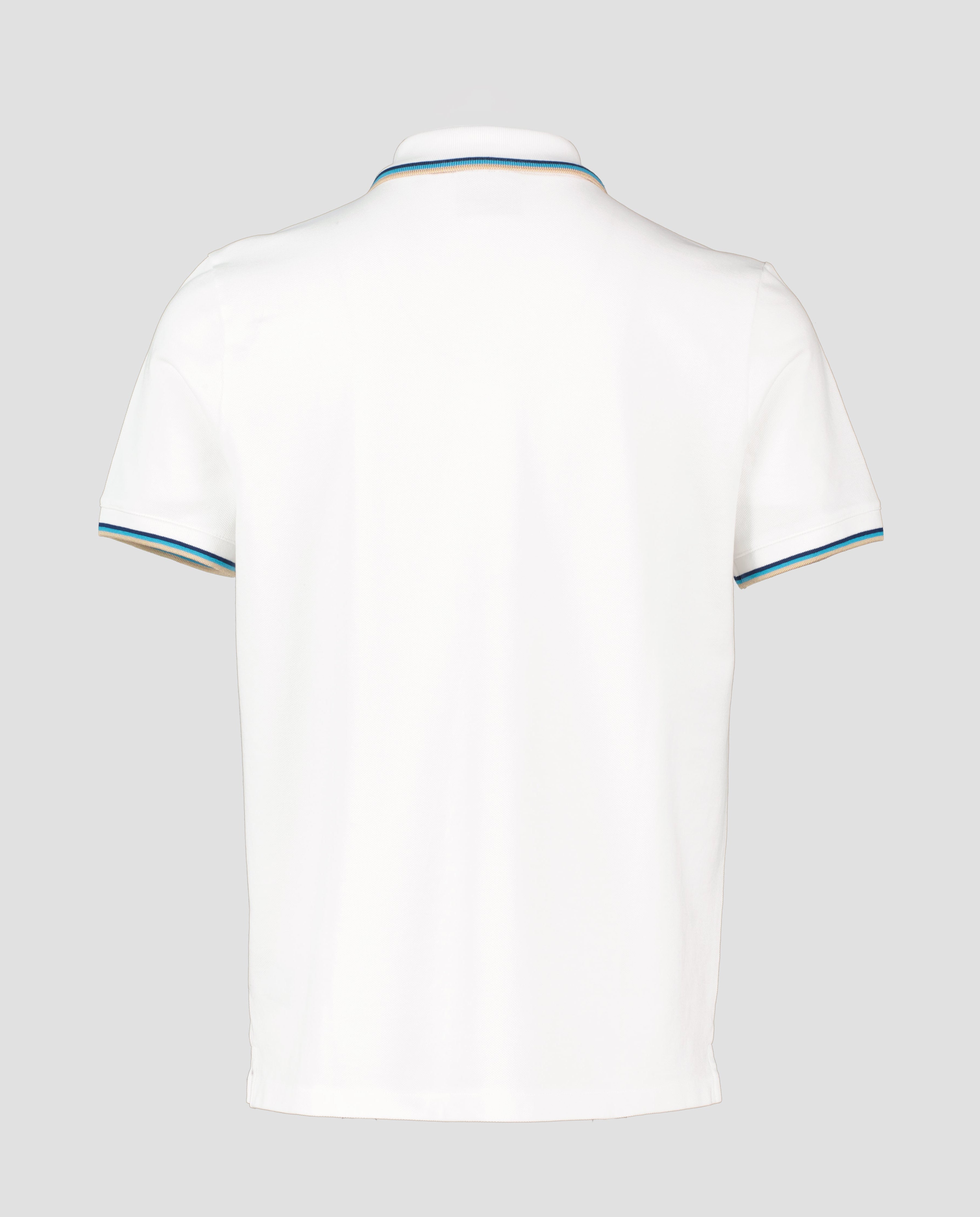 Men's Sandbanks Badge Logo White Polo Shirt - image 3