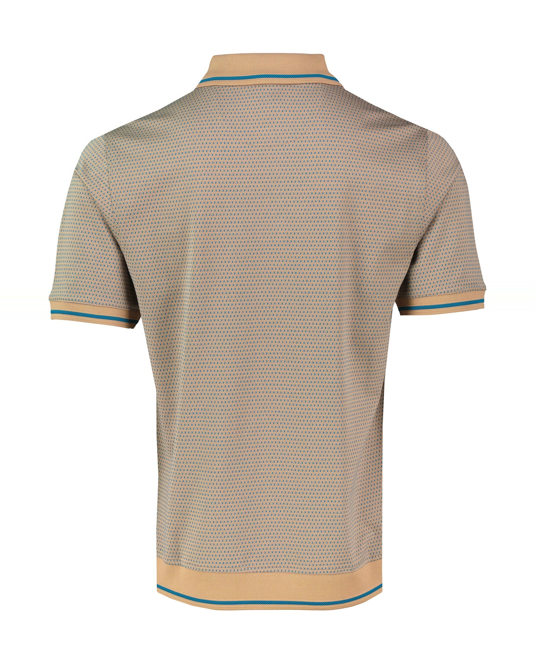 Men's Pal Zileri Light Brown 3 Button Mercerised Polo Shirt — view 3