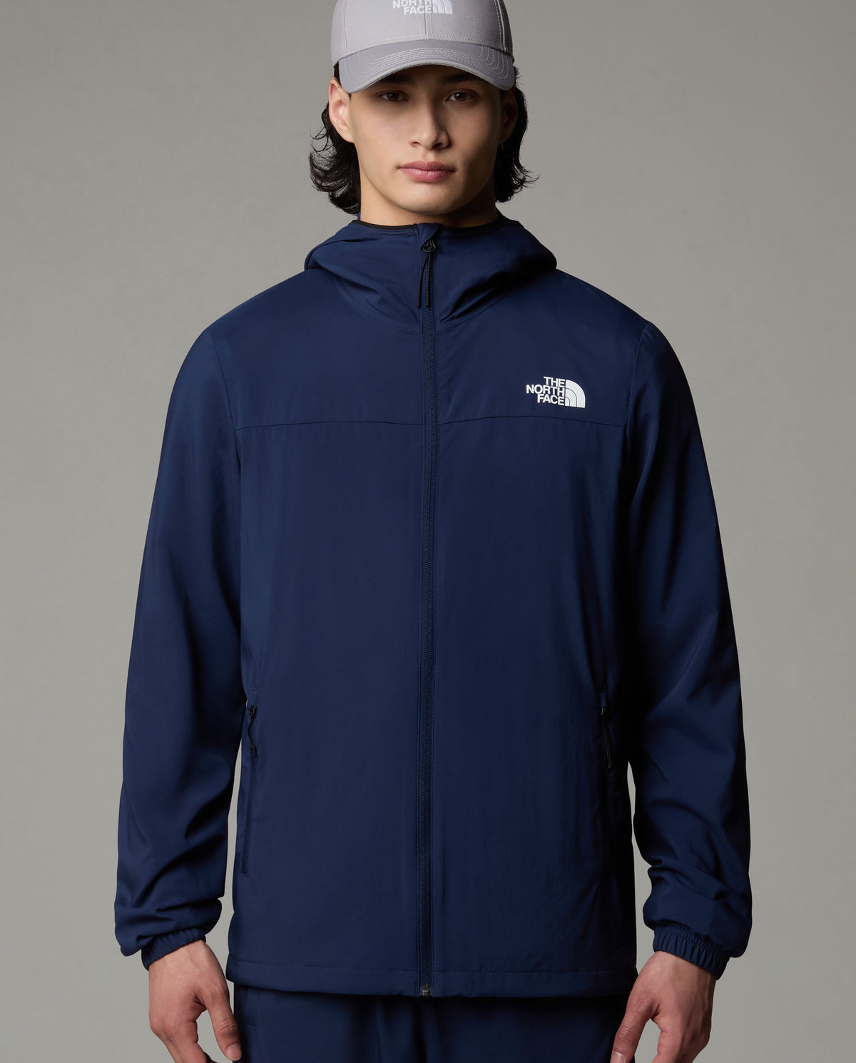 Men's The North Face Blue Mountain Athletics Hooded Wind Jacket — view 3