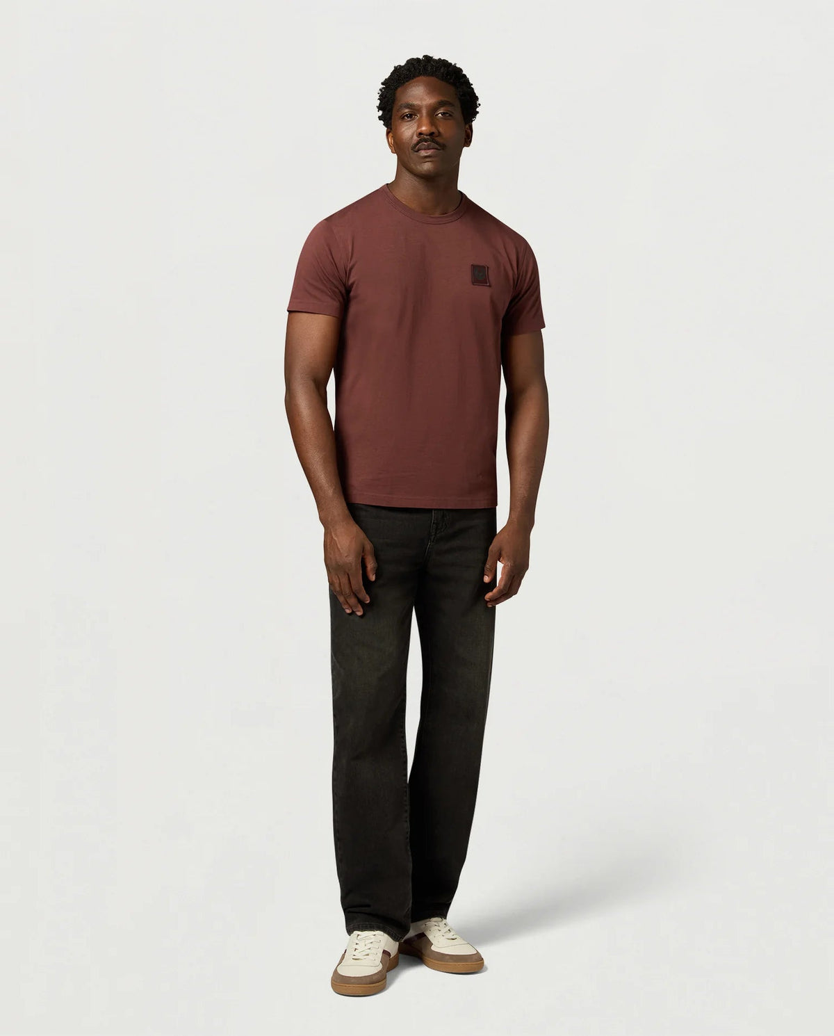 Mens Belstaff Oxblood T Shirt — view 2