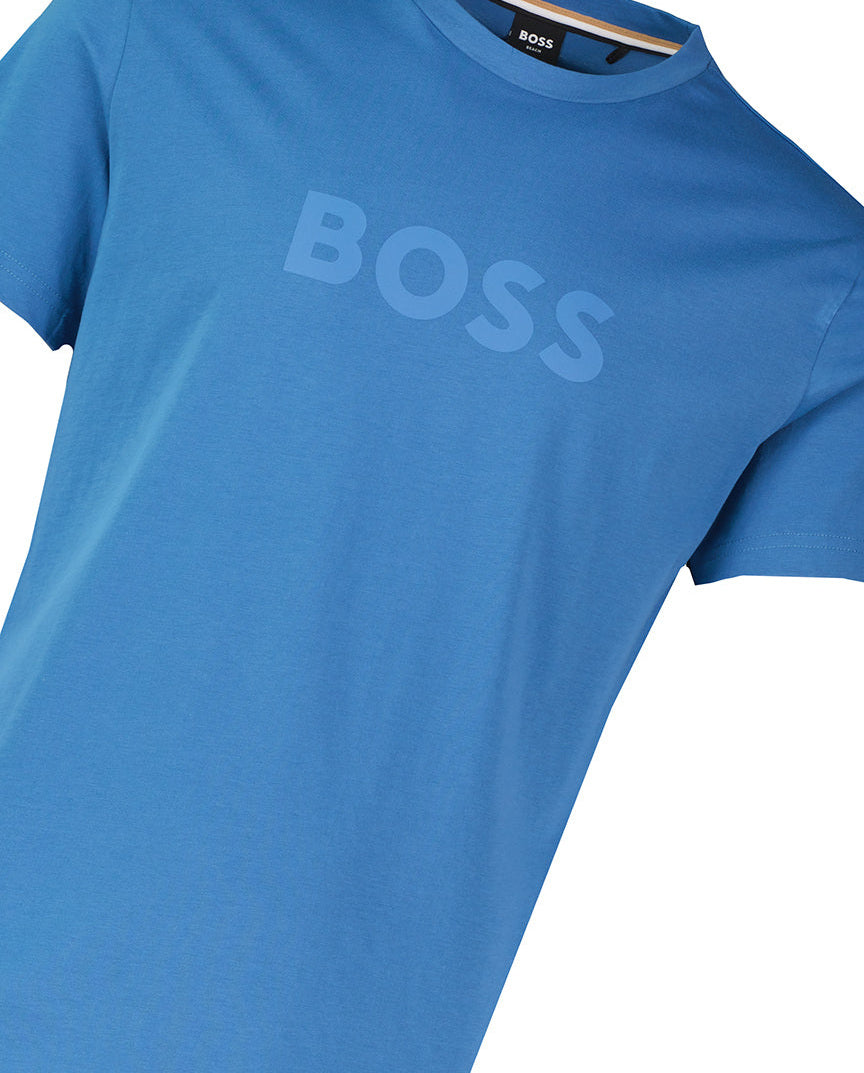 BOSS Bodywear & Swimwear T-Shirt RN Open Blue T Shirt — view 3