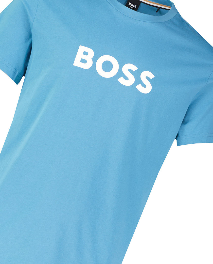 BOSS Bodywear & Swimwear T-Shirt RN Turquoise T Shirt — view 3